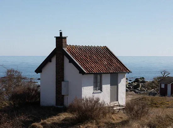 Vitt litet hus